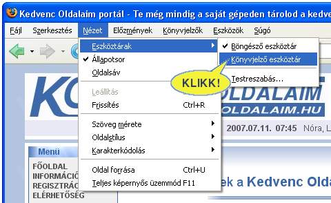 Firefox képernyő