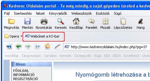 Opera képernyő